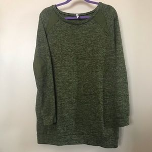 Tunic Sweater, olive green, XL hidden pockets